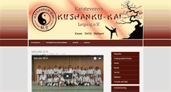 Desktop Screenshot of kushanku-kai.de